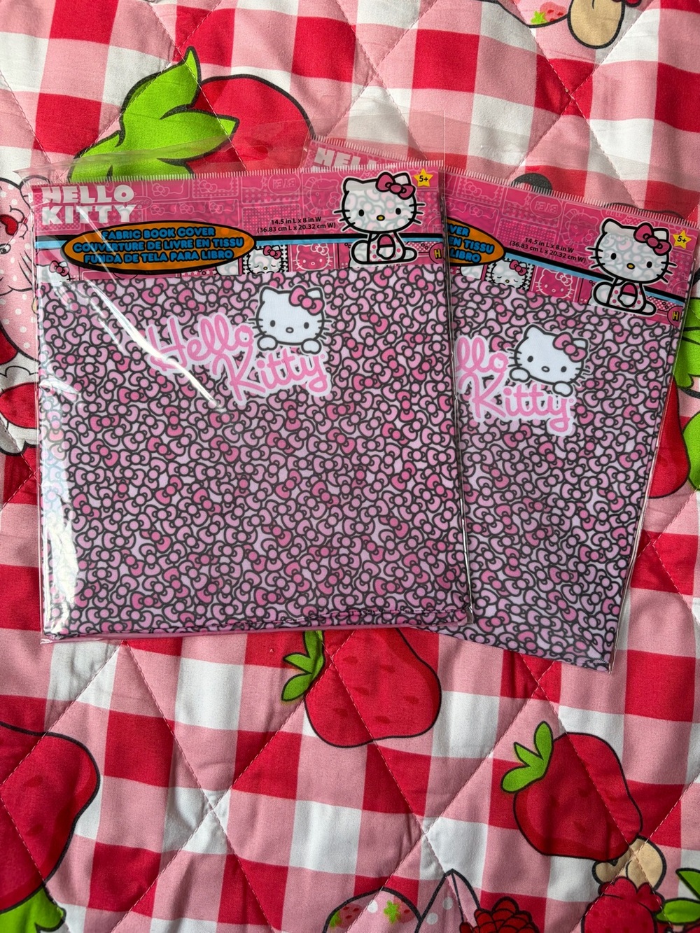 Hello Kitty Fabric Book Covers
